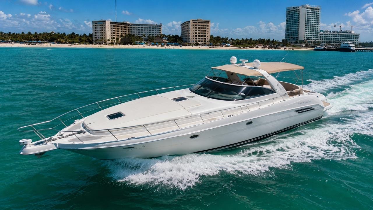 Renta de yate Casa del Cielo de 46 pies en Cancún