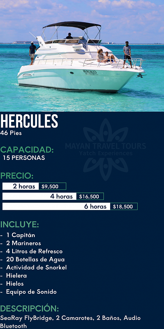 yate nombre hercules barato y grande en cancun mexico