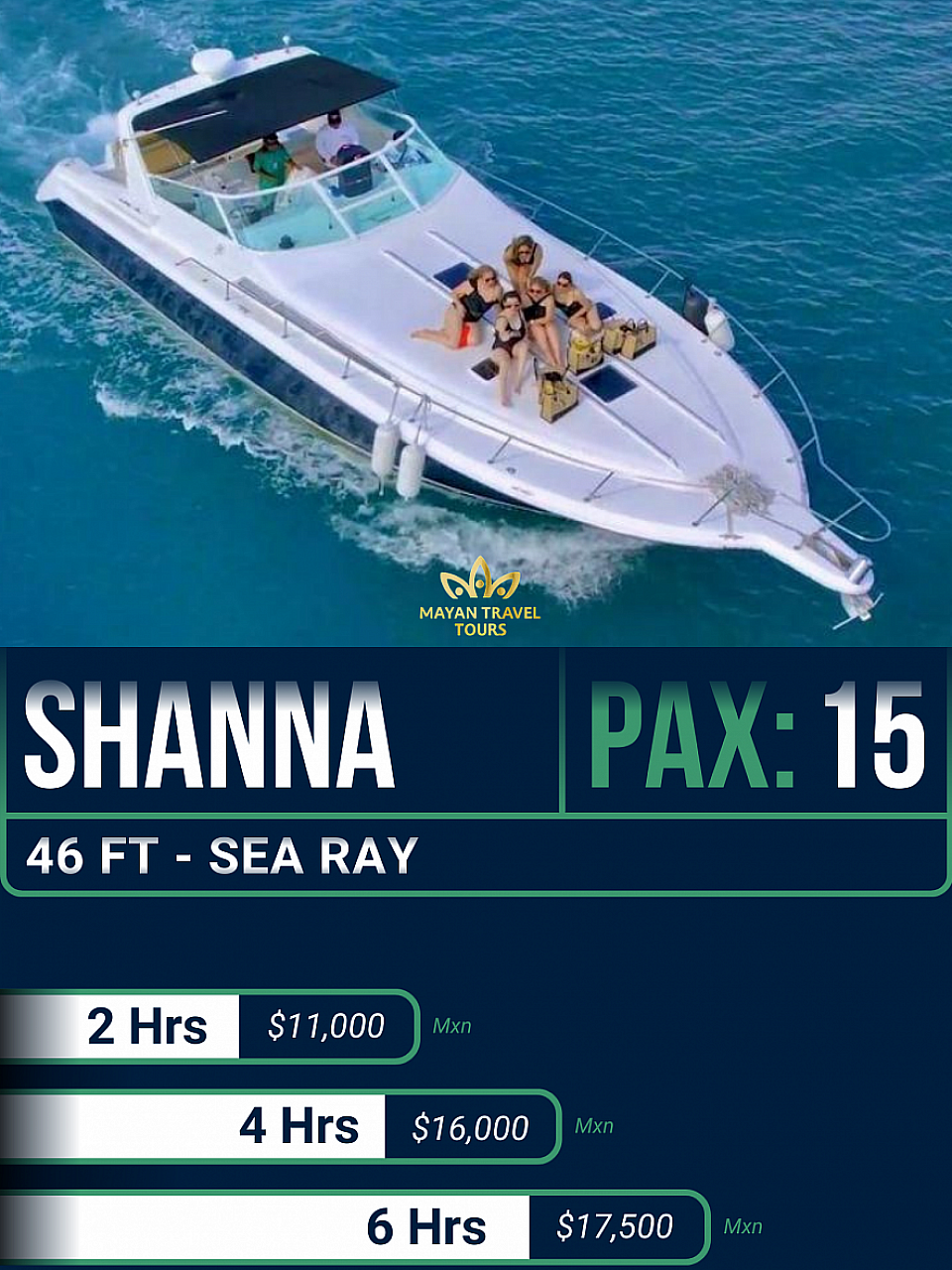 yate nombre shanna en cancun precio barato