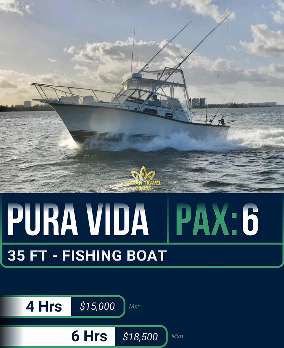 PURA VIDA YATE BARCO DE PESCA FISHING BOAT