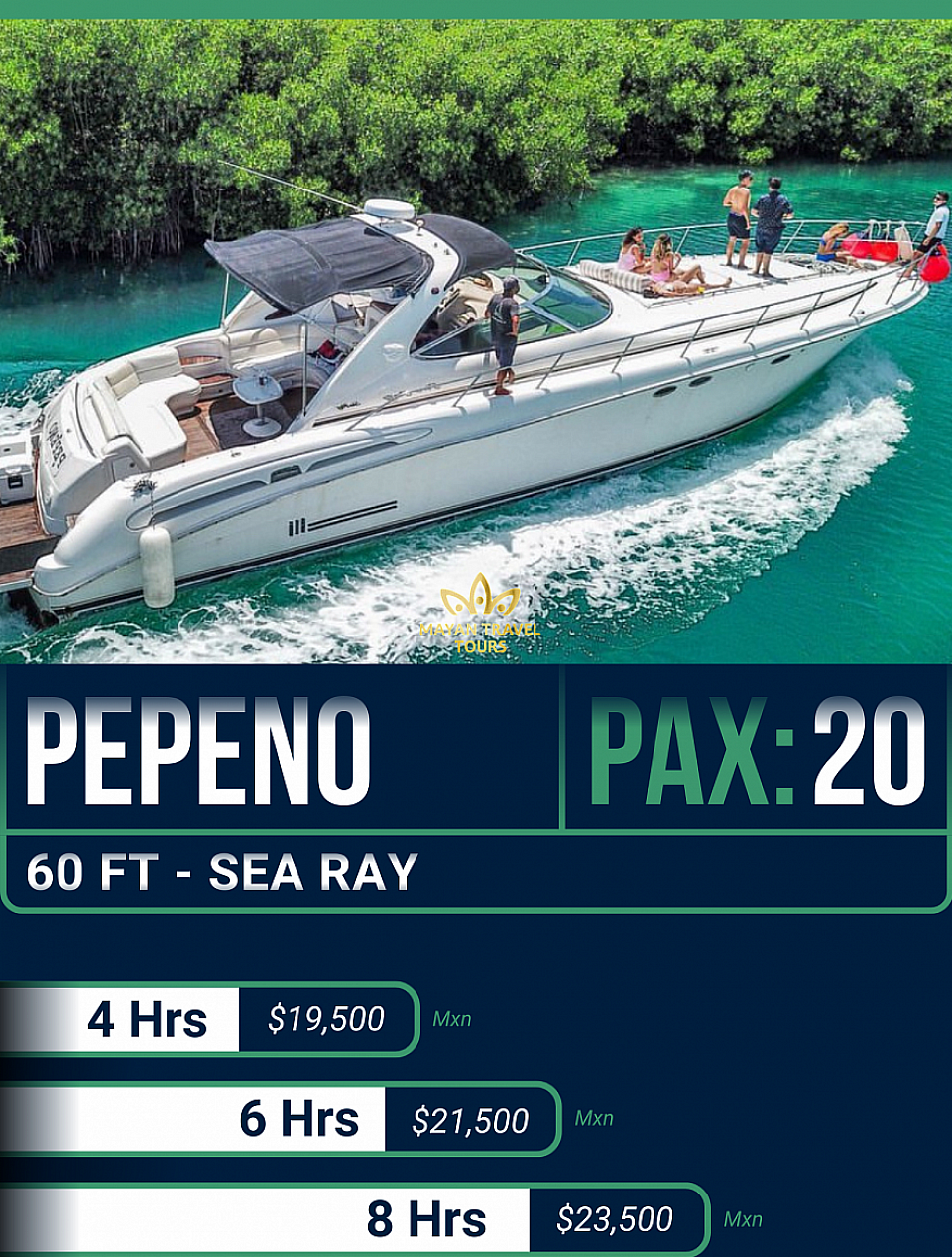 PEPENO YATE SEA RAY 60 PIES