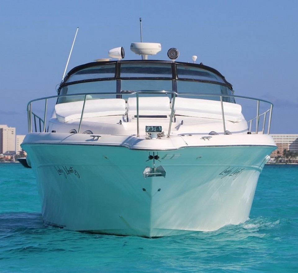 Lady liberty  yate 15 pax 46 pies cancun yacht 15 passengers 46 45 ft foot cancun quintana roo zona hotelera