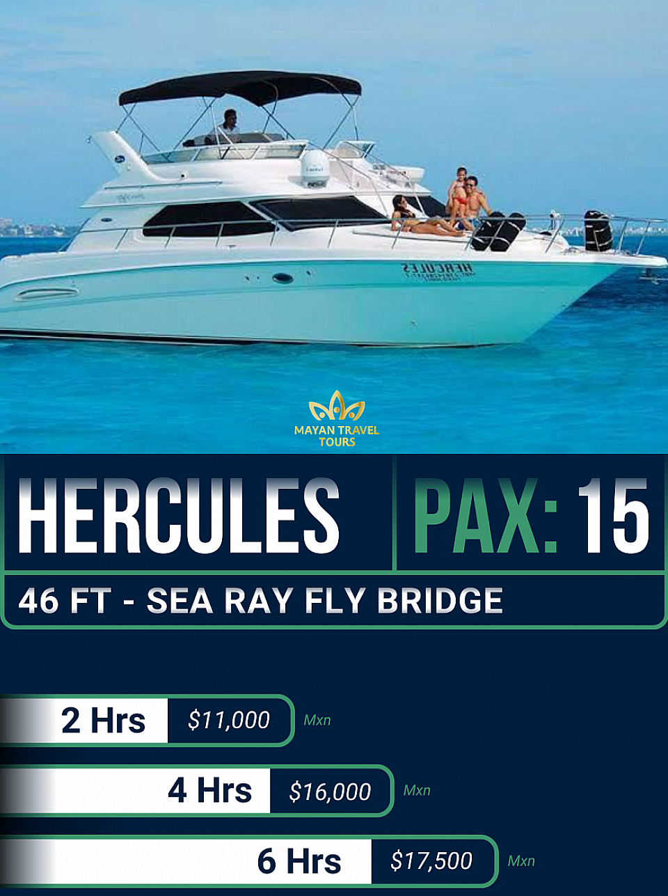 yate nombre hercules barato y grande en cancun mexico