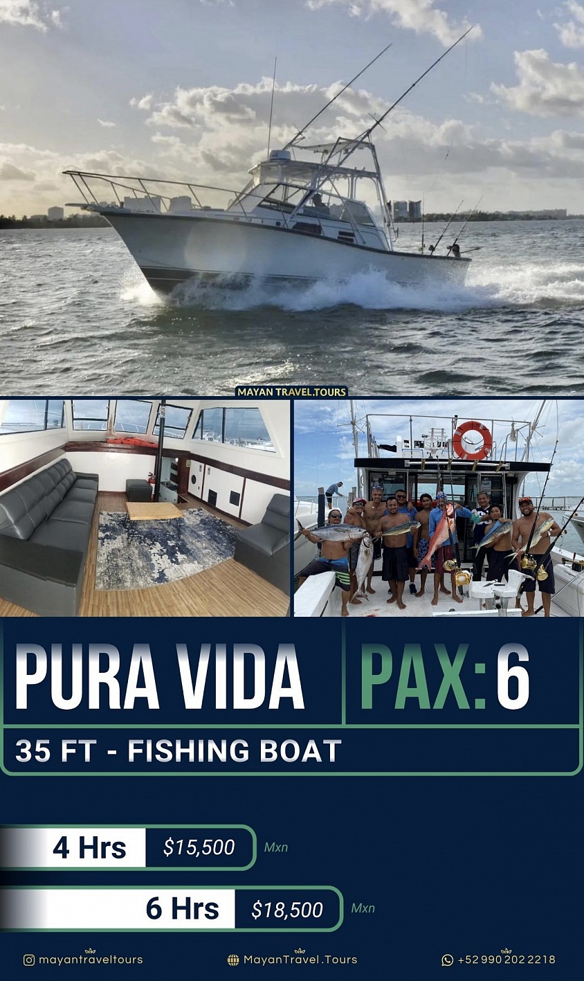 Pura vida fishing boat